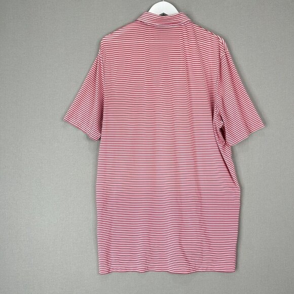 RLX Ralph Lauren Mens Polo Extra Large Pink Striped Golf Performance Classic Fit - Picture 6 of 12